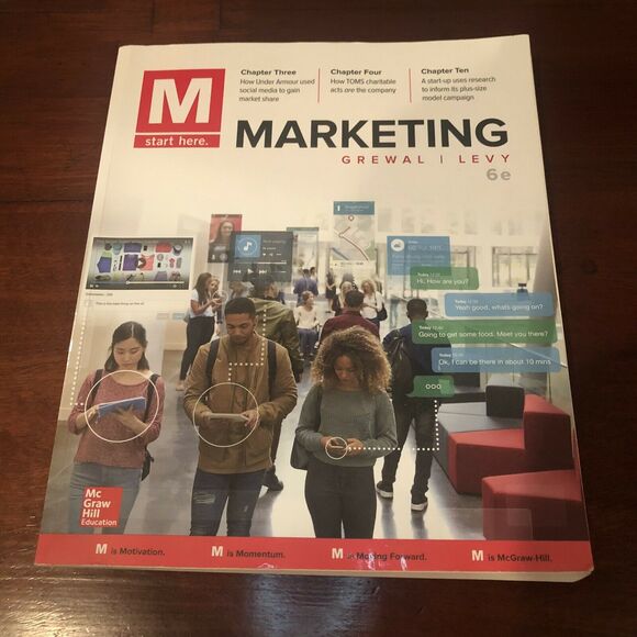 M: Marketing 6th Edition book Grewal Levy paperback College Business School - Picture 3 of 6